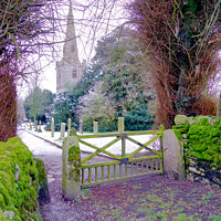 Buy canvas prints of Tideswell church, Derbyshire. by john hill