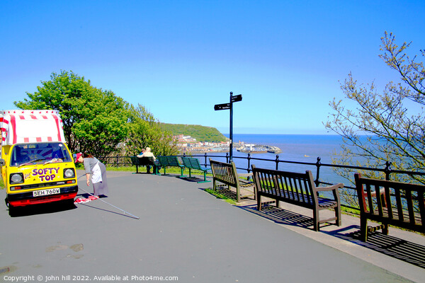 Esplanade view of Scarborough Yorkshire. Picture Board by john hill