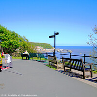 Buy canvas prints of Esplanade view of Scarborough Yorkshire. by john hill