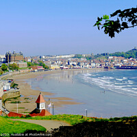Buy canvas prints of South Beach, Scarborough. by john hill