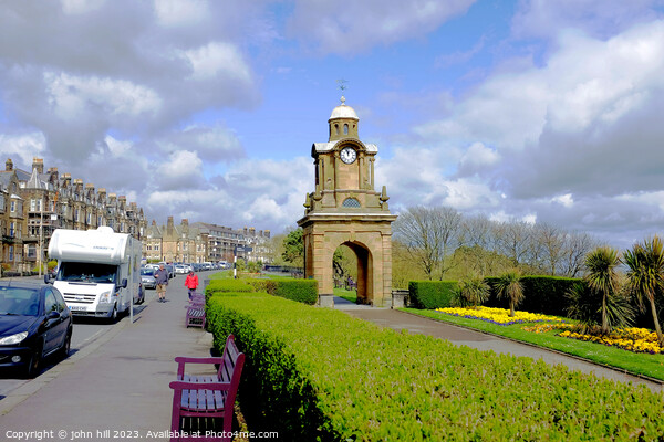 Holbeck Clock Tower, Esplanade, South Cliff, Scarborough Picture Board by john hill