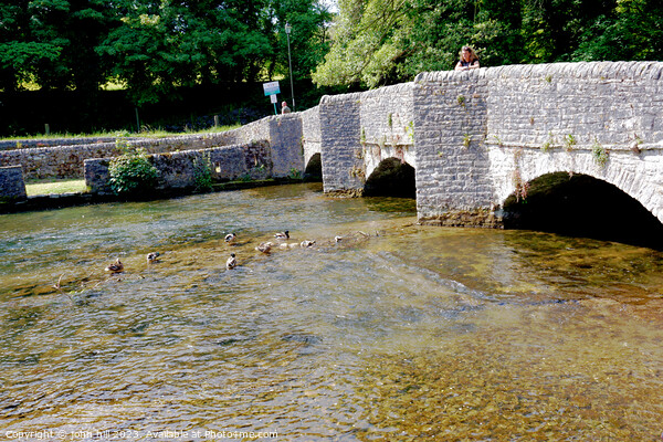 Sheepwash bridge, Ashford in the water Derbyshire Picture Board by john hill