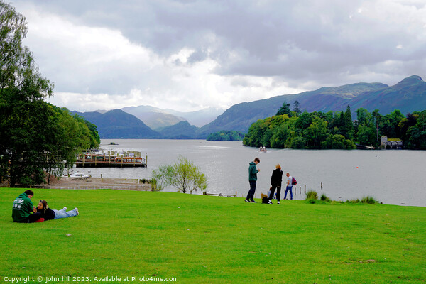 Derwentwater from Keswick Cumbria Picture Board by john hill