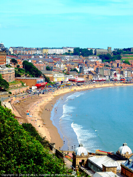Scarborough South beach Yorkshire (portrait) Picture Board by john hill
