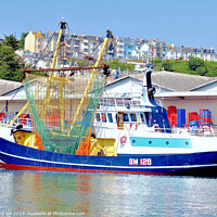 Buy canvas prints of Fishing Trawler. by john hill