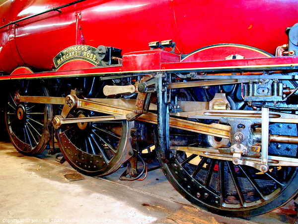 Princess Margaret Rose, steam Locomotive. Picture Board by john hill
