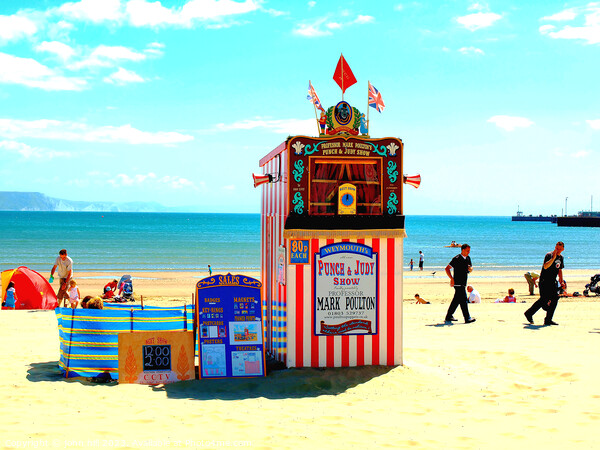 Punch & Judy, Weymouth dorset Picture Board by john hill