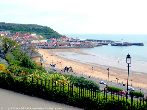 Scarborough South bay Yorkshire Picture Board by john hill