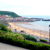Buy canvas prints of Scarborough South bay Yorkshire by john hill