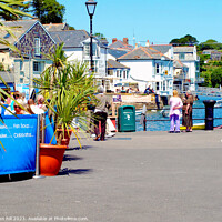 Buy canvas prints of Fowey Quay, Cornwall. by john hill