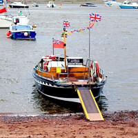 Buy canvas prints of Shaldon ferry. by john hill