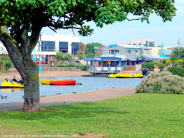 Boating lake, Skegness, Lincolnshire. Picture Board by john hill