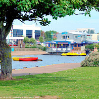 Buy canvas prints of Boating lake, Skegness, Lincolnshire. by john hill