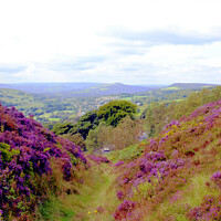 Buy canvas prints of Hope Valley and Hathersage, Derbyshire. by john hill