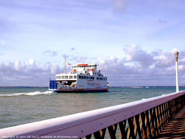 Ferry, Isle of Wight, UK. Picture Board by john hill