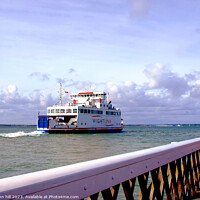 Buy canvas prints of Ferry, Isle of Wight, UK. by john hill