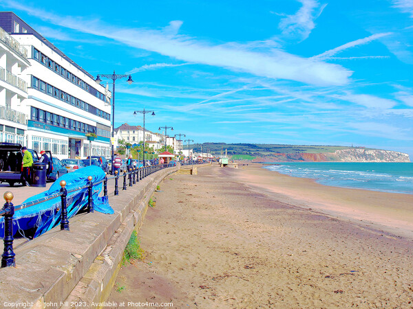 Sandown seafront in October, Isle of Wight. Picture Board by john hill