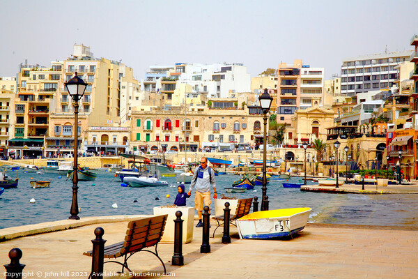 St.Julian's Bay, Malta. Picture Board by john hill