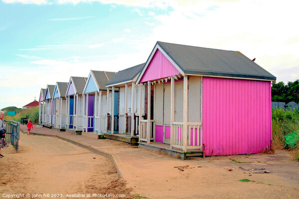 Beach Huts. Picture Board by john hill