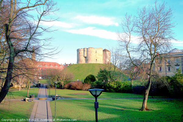 Clifford's tower at York castle. Picture Board by john hill