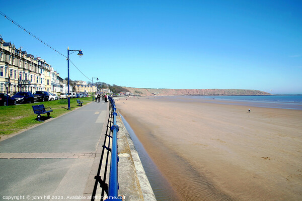 Seafront Filey Yorkshire Picture Board by john hill