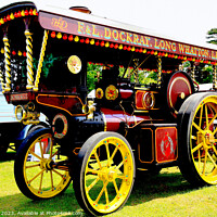 Buy canvas prints of Showman Steam Tractor. by john hill