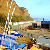 Buy canvas prints of Hope beach, Shanklin. by john hill