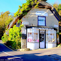 Buy canvas prints of Thatched Tea rooms, Godshill. by john hill