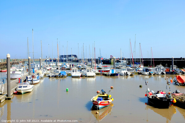 Marina and harbor, Bridlington, Yorkshire. Picture Board by john hill