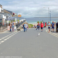 Buy canvas prints of Beach road, Newquay, Cornwall. by john hill