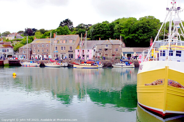 Harbor, Padstow, Cornwall. Picture Board by john hill