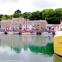 Buy canvas prints of Harbor, Padstow, Cornwall. by john hill