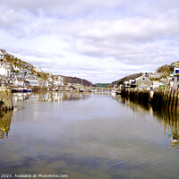 Buy canvas prints of Looe and Looe River Cornwall by john hill