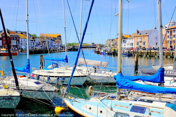 Weymouth harbour, Dorset, UK. Picture Board by john hill