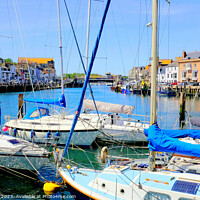 Buy canvas prints of Weymouth harbour, Dorset, UK. by john hill