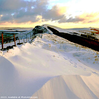 Buy canvas prints of The Great Ridge in Winter, Derbyshire, UK. by john hill