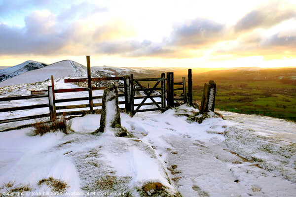 Sunrise Peak district, Derbyshire, UK. Picture Board by john hill