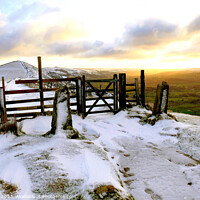 Buy canvas prints of Sunrise Peak district, Derbyshire, UK. by john hill