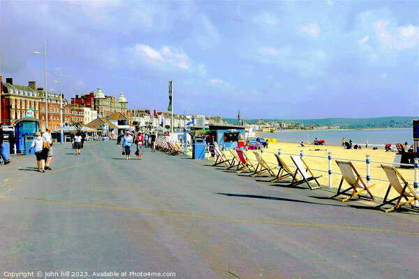 Seafront, Weymouth, Dorset, UK. Picture Board by john hill