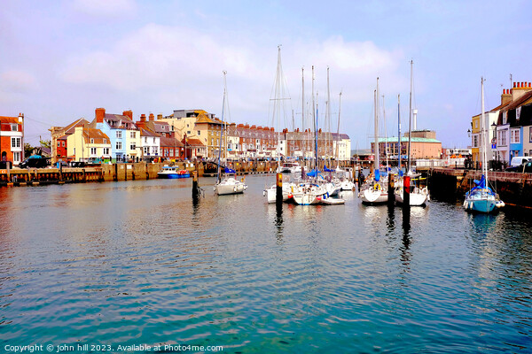 Weymouth Harbour and Marina, Dorset, UK. Picture Board by john hill