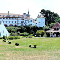 Buy canvas prints of Monastery, Caldey Island, South Wales, UK. by john hill