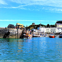 Buy canvas prints of Returning Ferry, Tenby, Wales. by john hill