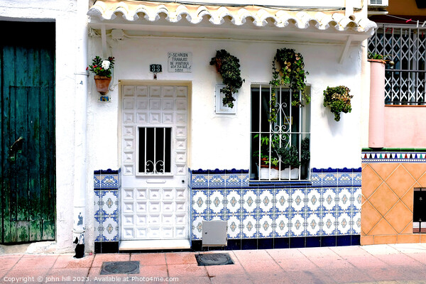 Small Spanish house, Fuengirola, Spain. Picture Board by john hill