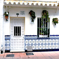 Buy canvas prints of Small Spanish house, Fuengirola, Spain. by john hill