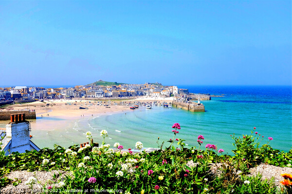 St. Ives Harbour, Cornwall, UK. Picture Board by john hill