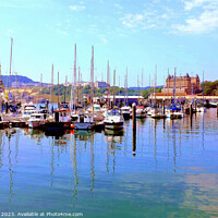 Buy canvas prints of Harbour and Marina, Scarborough, Yorkshire. by john hill