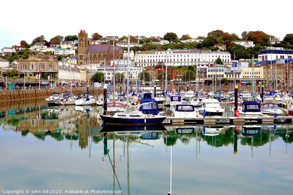 Inner harbour, Torquay, Devon, UK. Picture Board by john hill