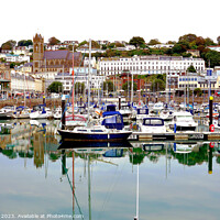 Buy canvas prints of Inner harbour, Torquay, Devon, UK. by john hill