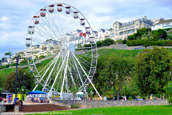 Seafront big wheel, Torquay, Devon, UK. Picture Board by john hill