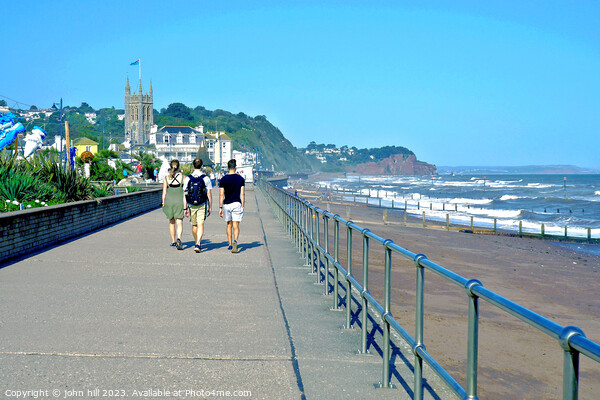 Promenade walk, Teignmouth, Devon, UK. Picture Board by john hill